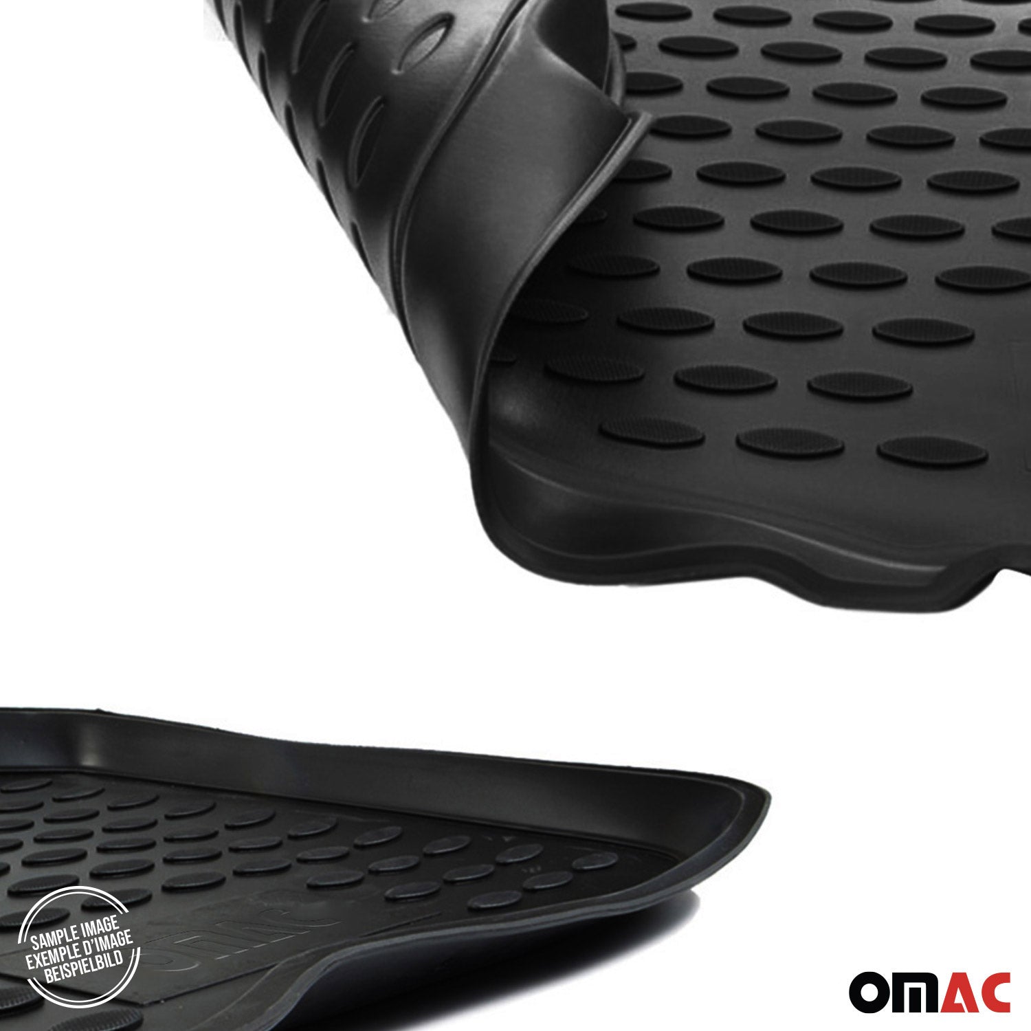 OMAC Tapis de sol pour Mitsubishi Pajero IV 2006-2018 3 Portes Pre-FL Noir