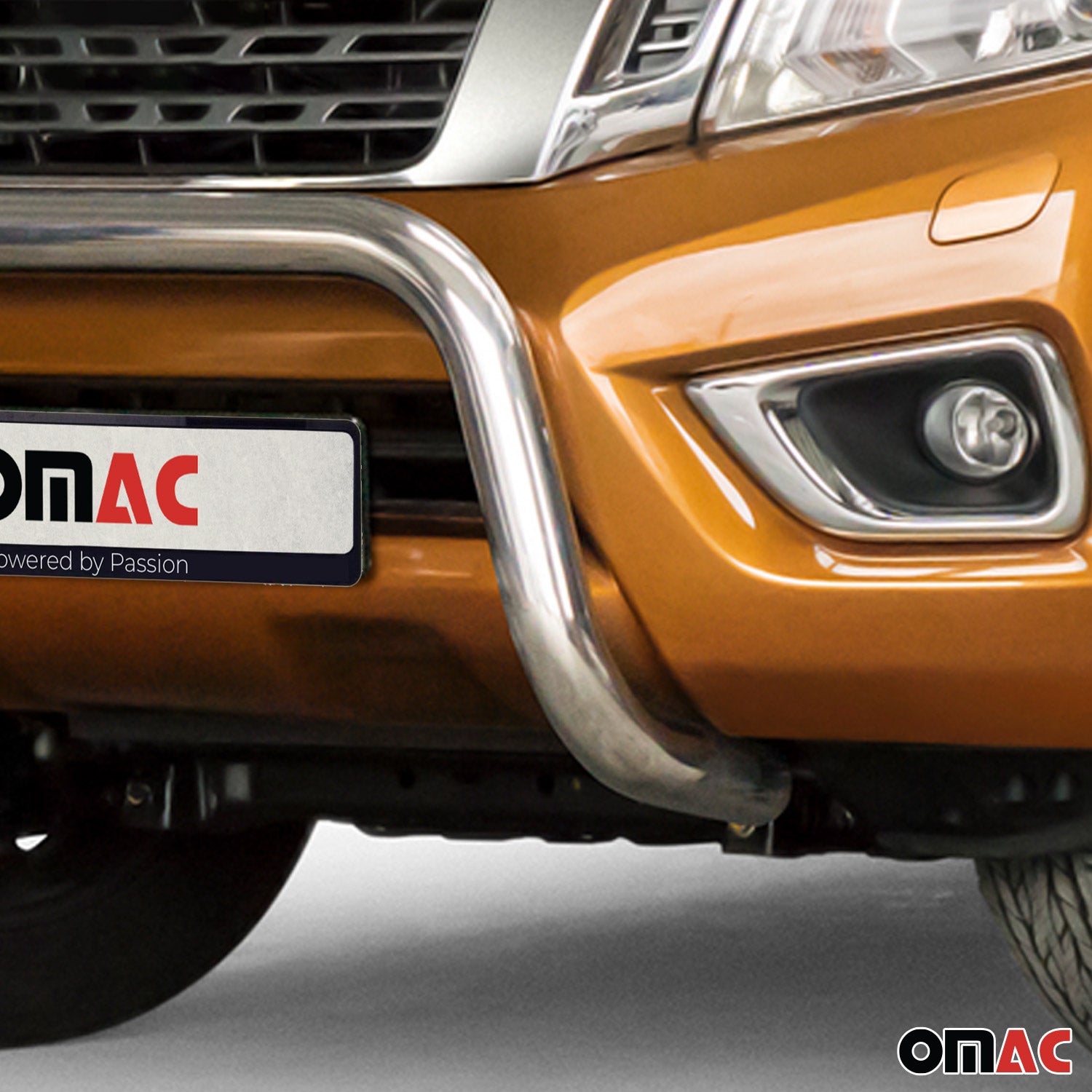 Pare-Buffle Avant Pour Nissan Navara NP300 2015-2026 en Acier Argent