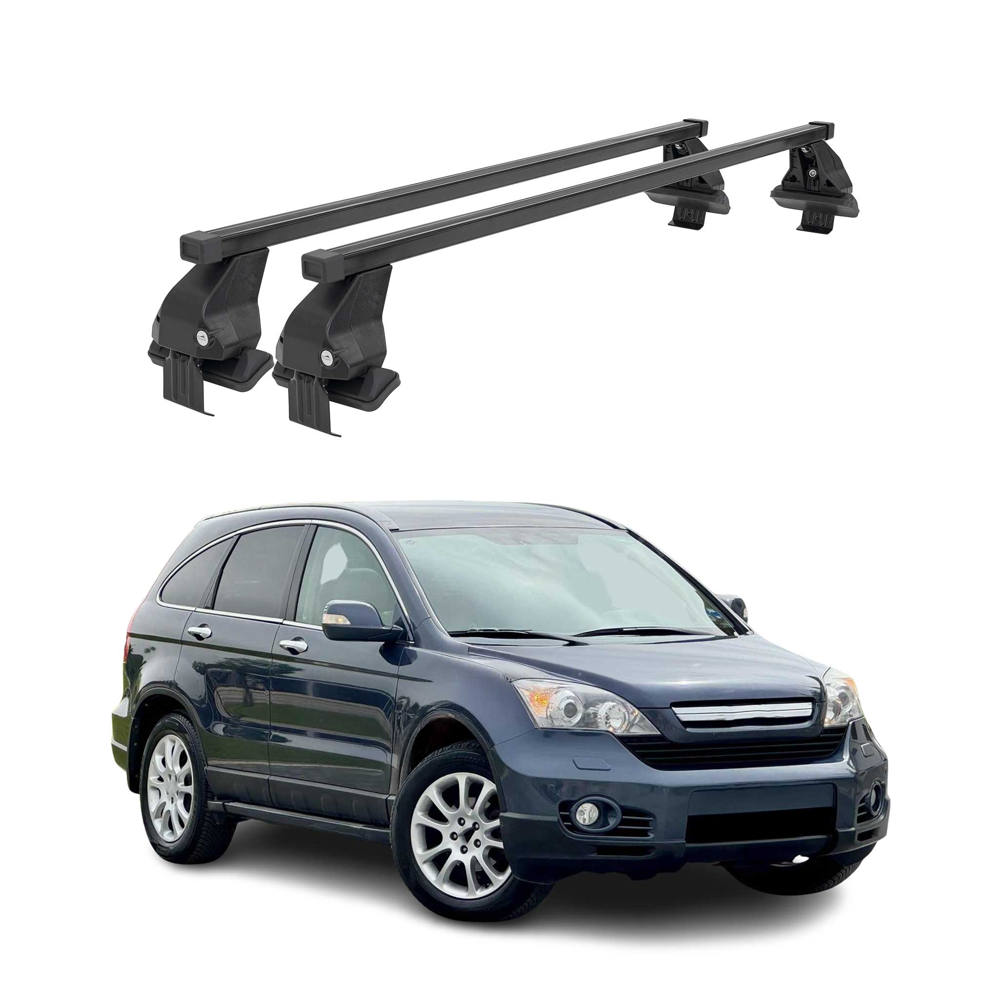 Barres Transversales Menabo pour Honda CR-V III 2007-2012 Noir