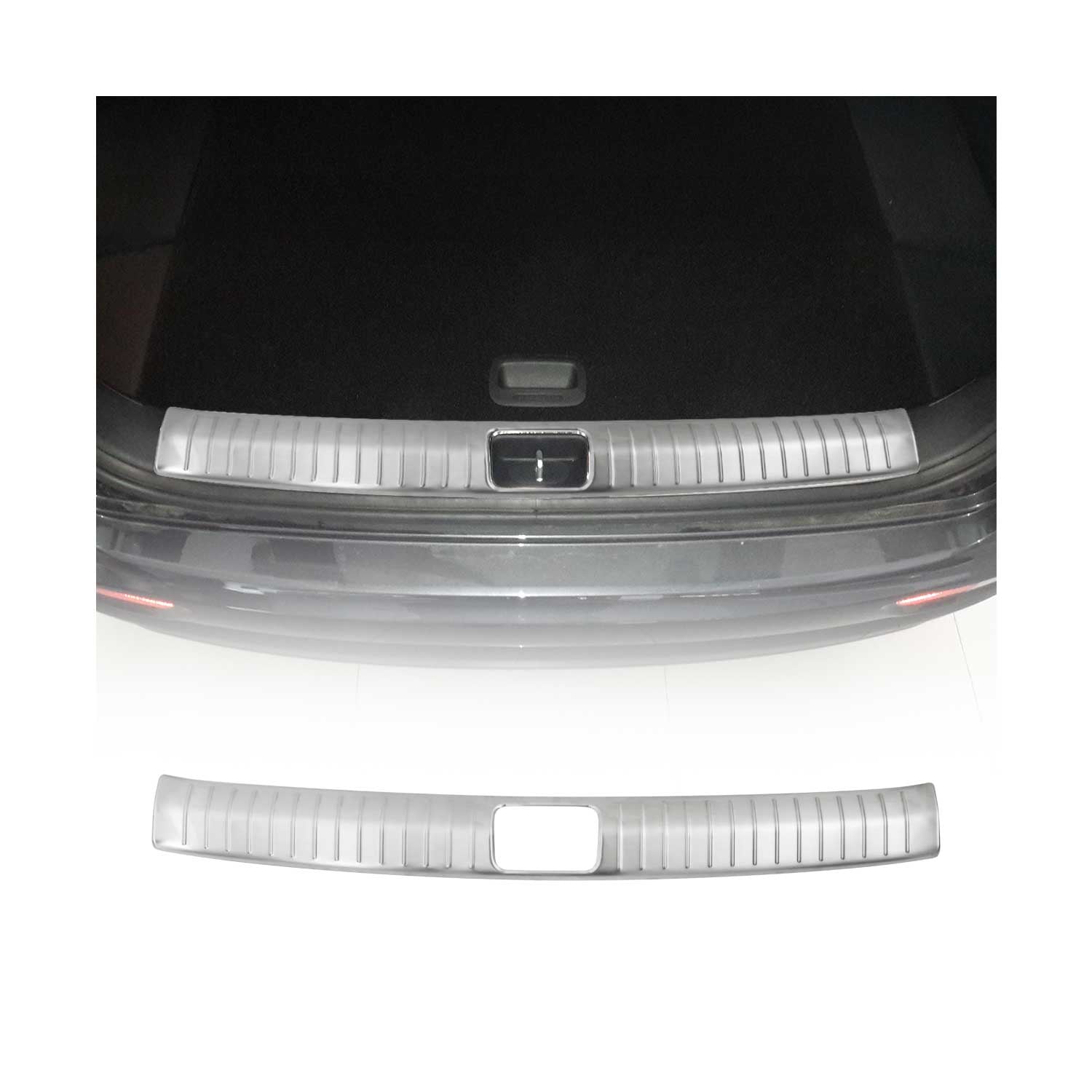 Protection Seuil de Coffre Pour Kia Sportage 2015-2018 Acier Inoxy Brossé