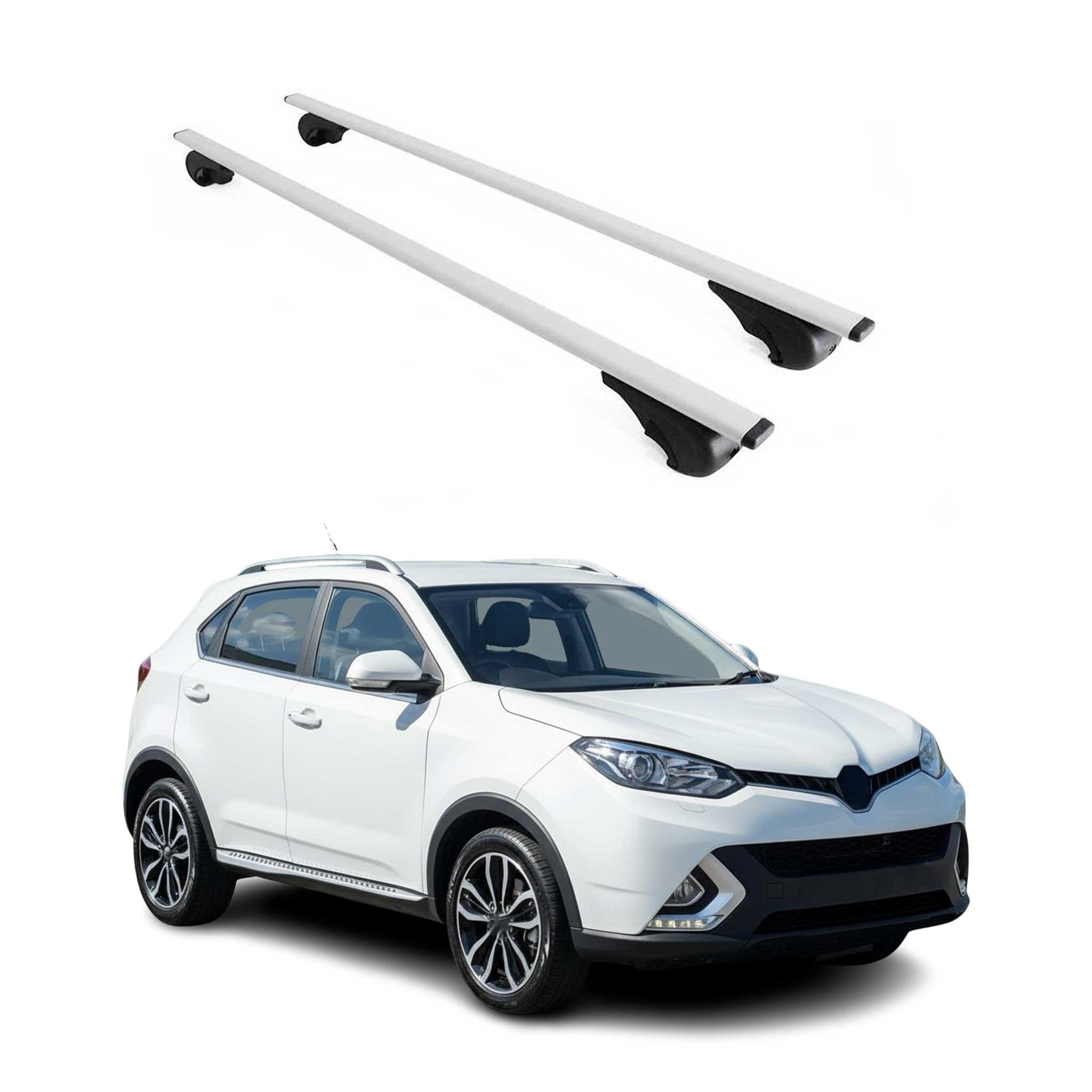 Barres de toit Transversales pour MG GS 2016-2019 Fer Argent