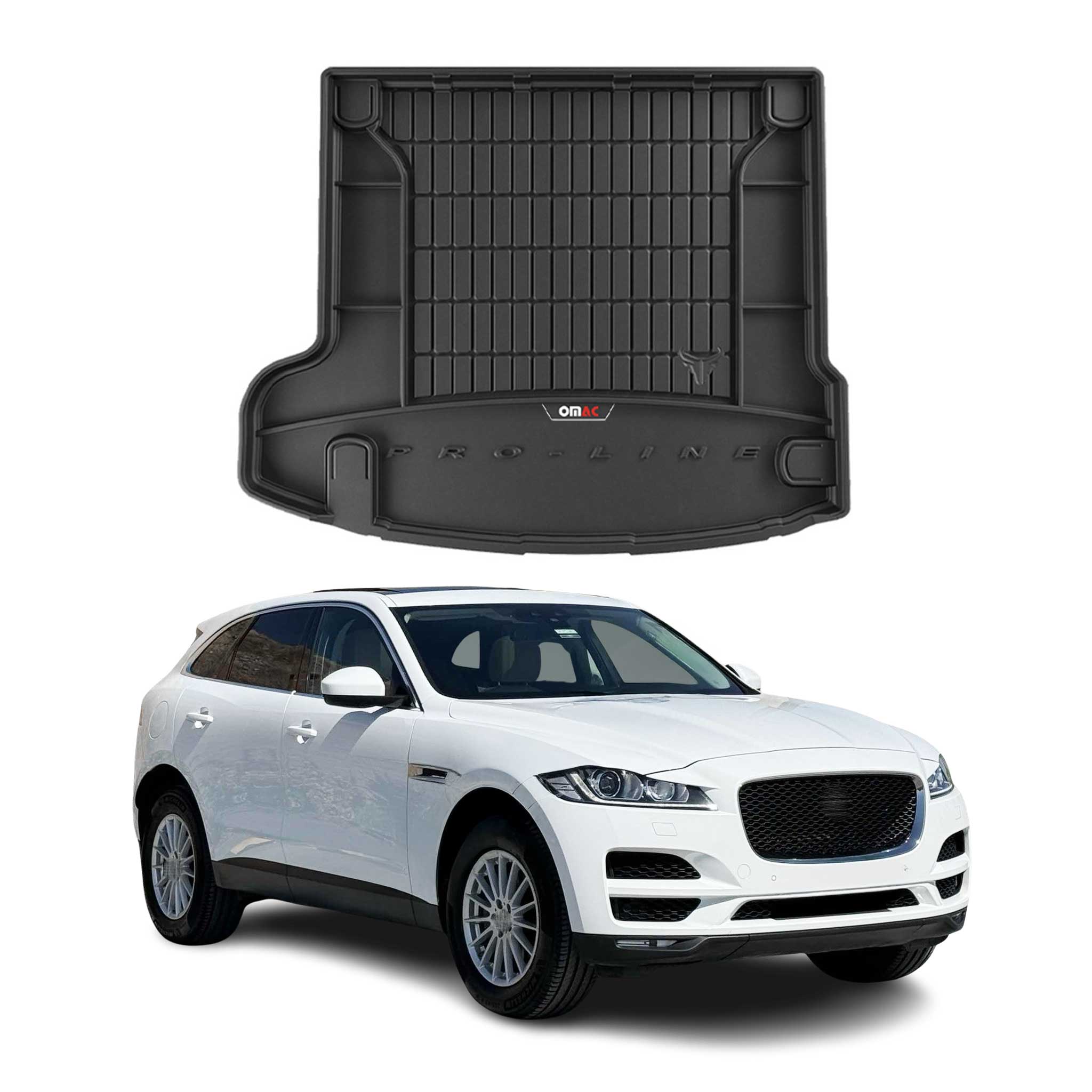 Tapis de Coffre pour Jaguar F-Pace 2016-2020 Pre-FL TPE Noir