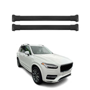 Barres de toit transversales pour Volvo XC90 2015-2020 Noir Aluminium