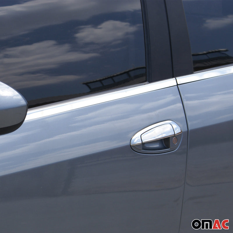 Garniture De Fenêtre pour Fiat Palio 1996-2000 Chromé Inox 6x