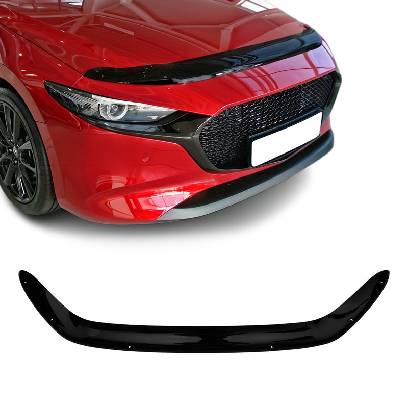 Deflecteurs d'air capot de voiture pour Mazda 3 2019-2025 Break Acrylique Noir