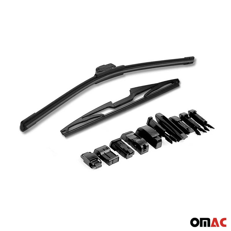 Balai d'Essuie Glace Avant + Arrière pour Citroen C1 2005-2022