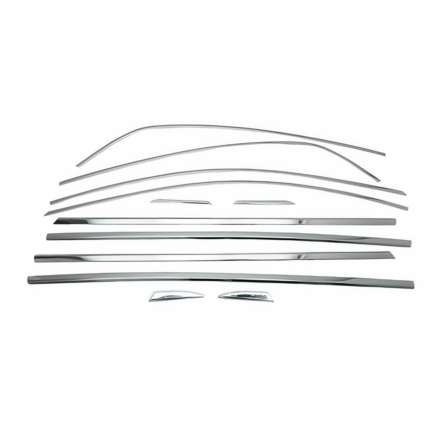 Baguette de contour de Vitre latérale pour Renault Megane Limo 2016-2022 inox 2x