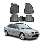 OMAC Tapis de sol pour Renault Megane 2002-2008 sur mesure en caoutchouc Noir