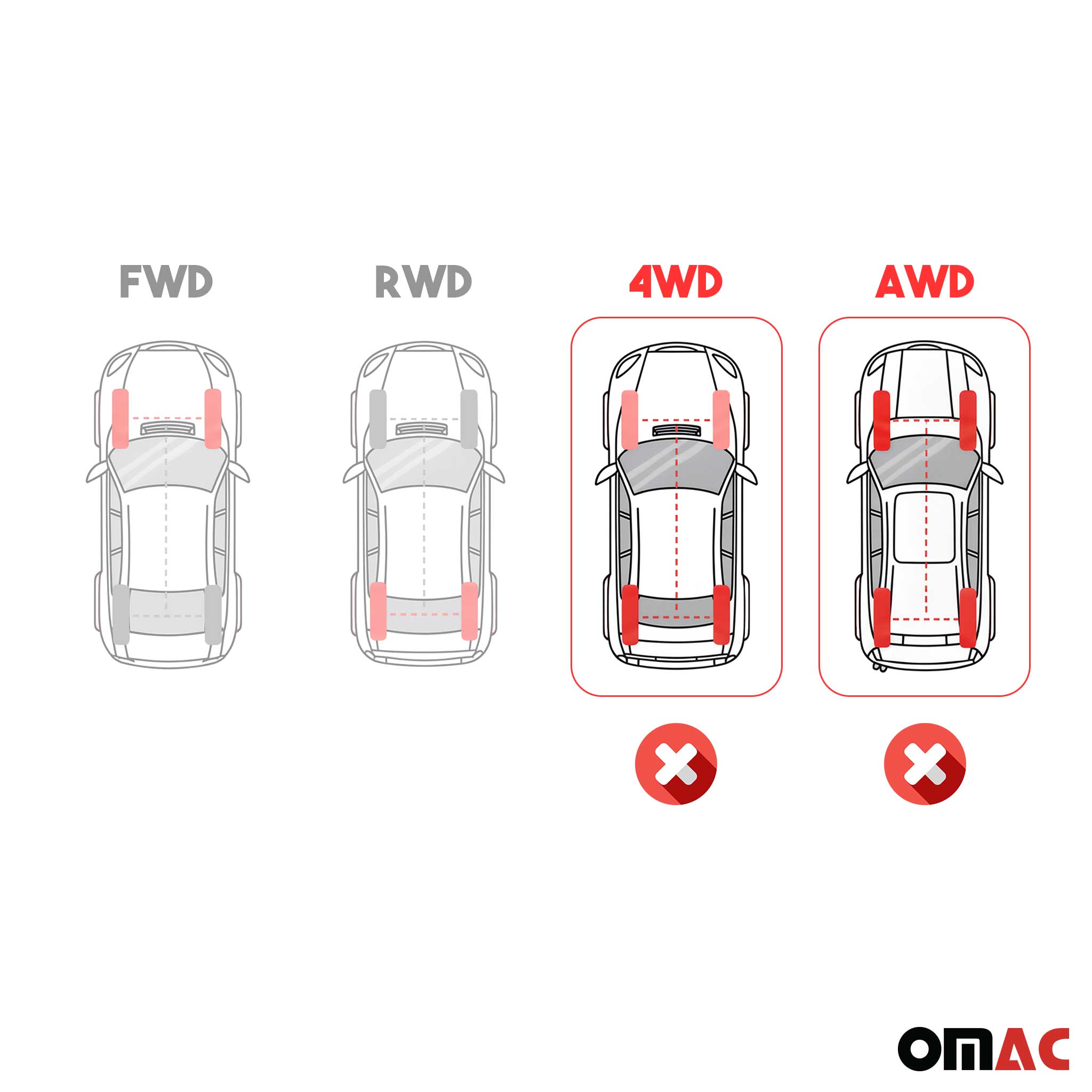 OMAC Tapis de sol en caoutchouc pour Lexus ES 2018-2025 Noir Premium