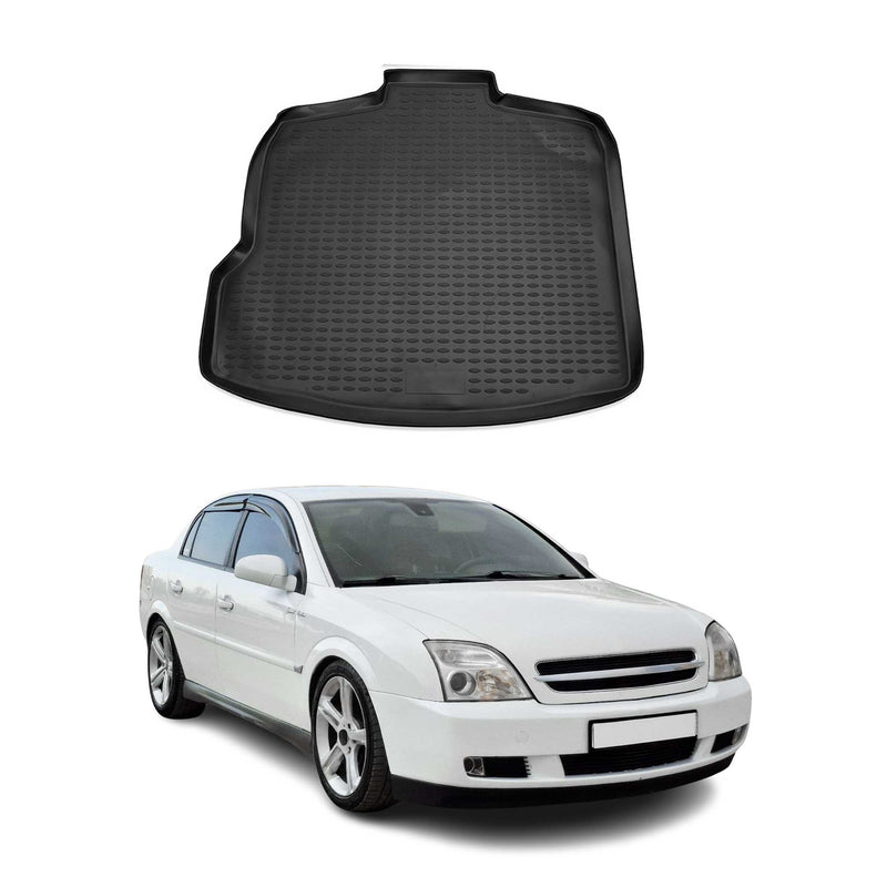OMAC Tapis de coffre pour Opel Vectra C 2002-2008 en caoutchouc Noir