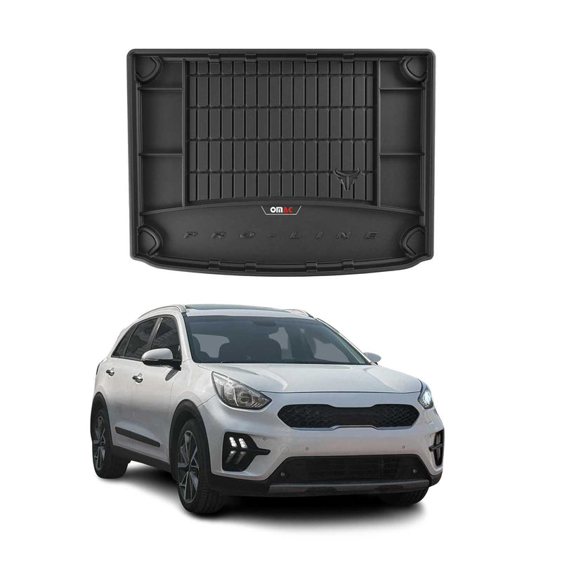 OMAC Tapis de Coffre pour Kia Niro Hybrid 2016-2022 TPE Noir Caoutchouc
