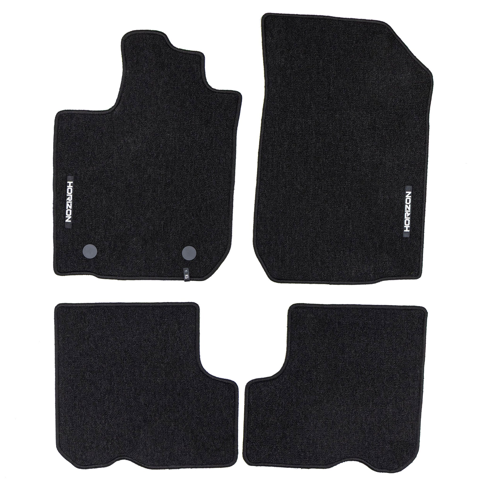 Tapis de Sol de Voiture pour Dacia Logan II 2012-2020 Velours Imperméable 4Pcs