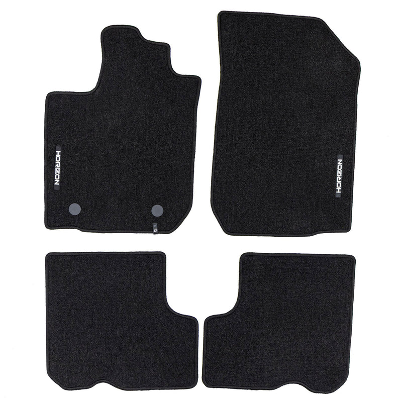 Tapis de Sol de Voiture pour Dacia Logan II 2012-2020 Velours Imperméable 4Pcs