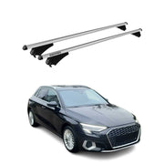 Tiger Barres de toit transversales pour Audi A3 Sportback 2020-2025 Gris