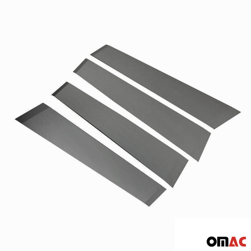 Piliers de fenétre pour Toyota C-HR 2016-2021 en acier inox Foncé