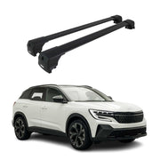 Barres De Toit Transversales pour Renault Austral 2022-2026 Aluminium Noir 2Pcs