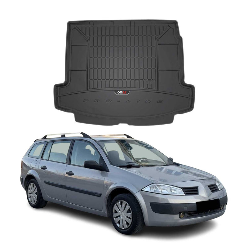 Tapis de Coffre pour Renault Megane 2003-2009 TPE Noir