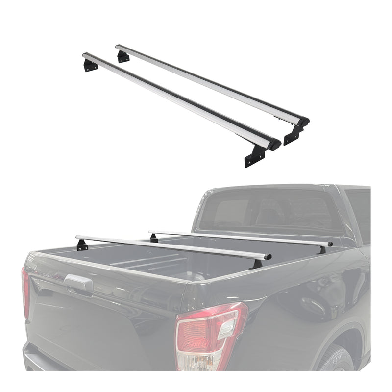 Barres de toit transversales pour VW Amarok 2010-2025 Aluminium Gris