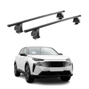 Barres de toit transversales acier pour Peugeot 3008 III 2024-2026 TÜV Noir 2Pcs