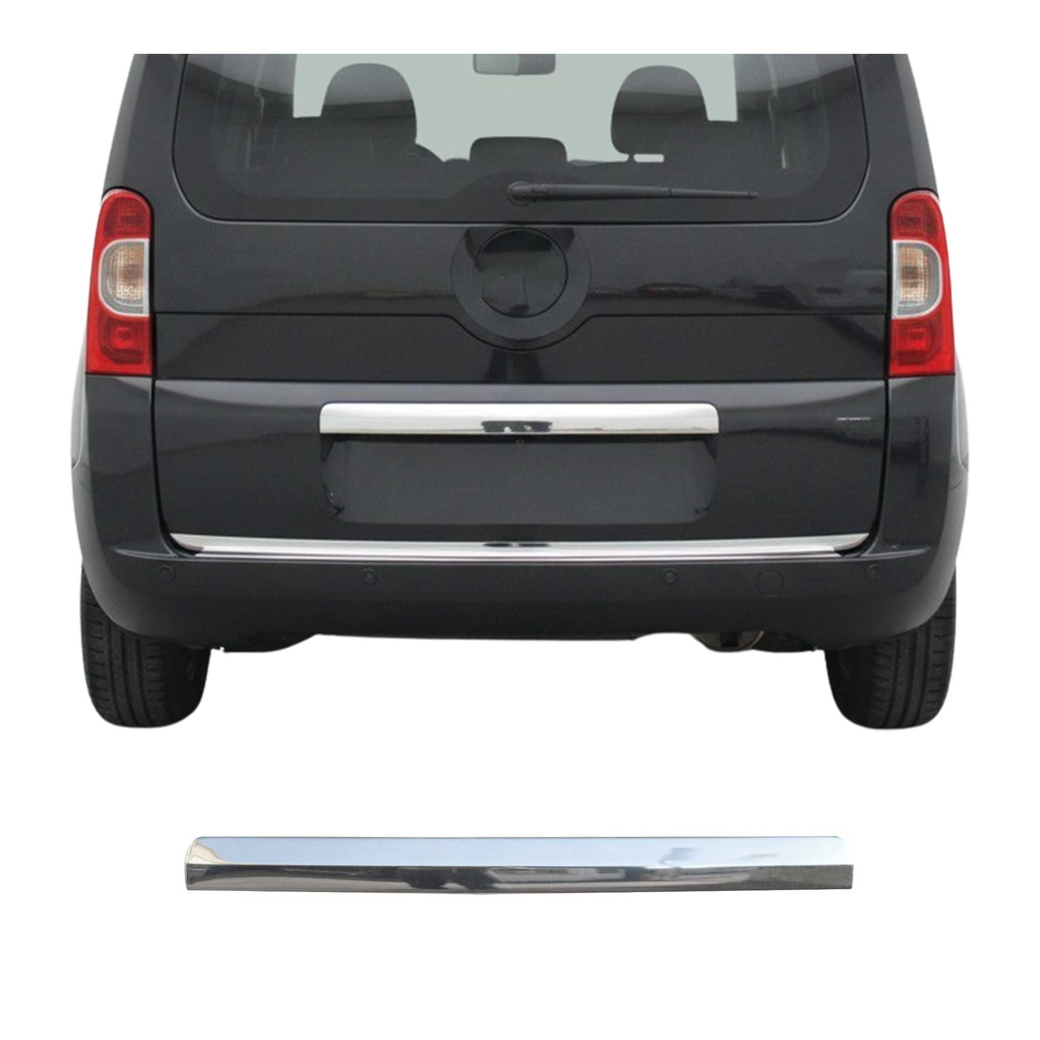 Garniture de Hayon Coffre pour Fiat Qubo 2008-2021 acier inox