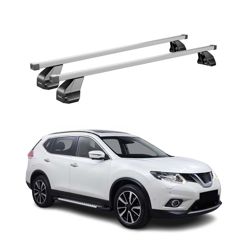 Barres de toit transversales pour Nissan X-Trail T32 2013-2017 Acier Gris