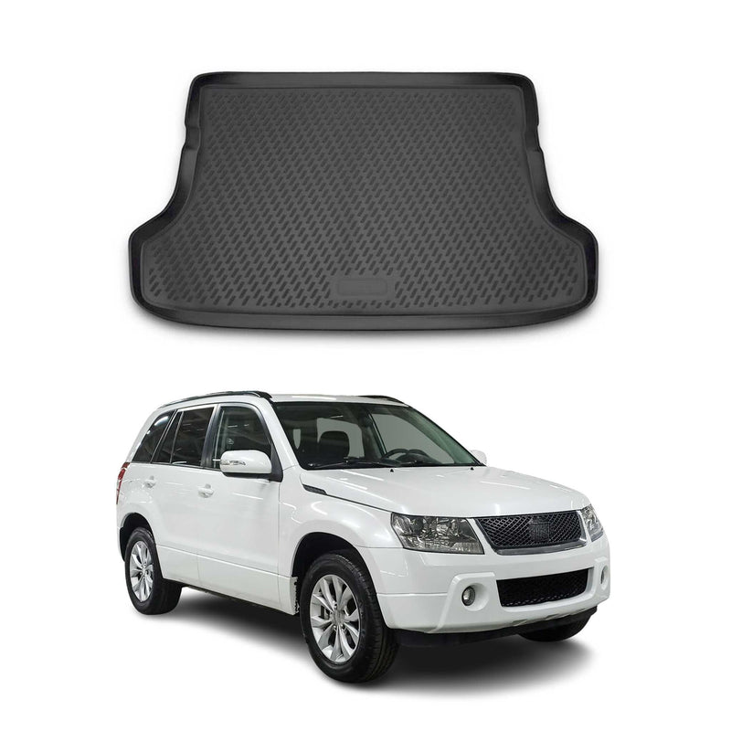 Tapis de Coffre pour Suzuki Grand Vitara 2006-2013 en caoutchouc TPE 3D Noir 1x