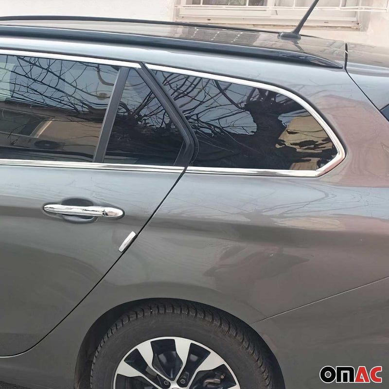Baguettes pour contour Latérales pour Fiat Tipo Kombi 2016-2025 inox chromé