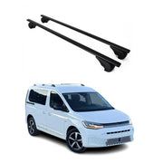 Barres de toit Transversales pour VW Caddy 2020-2026 Fer Noir