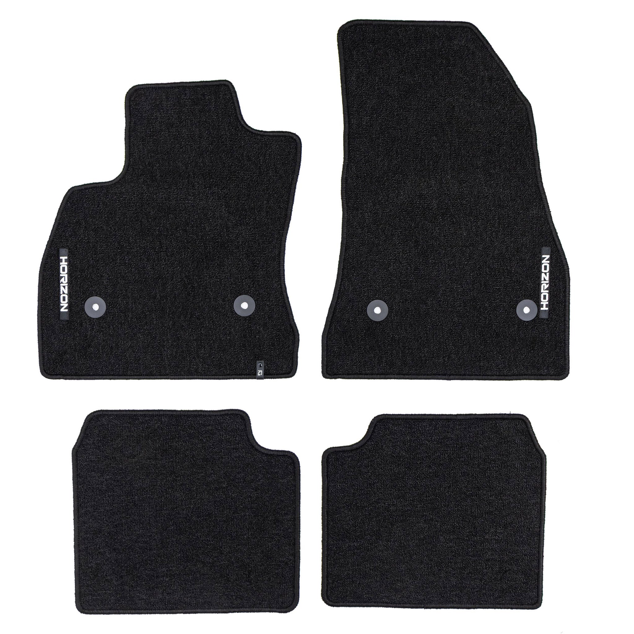 Tapis de Sol de Voiture pour Fiat 500L 2012-2022 Velours solide et durable 4Pcs