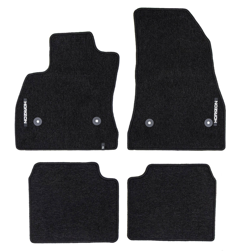Tapis de Sol de Voiture pour Fiat 500L 2012-2022 Velours solide et durable 4Pcs