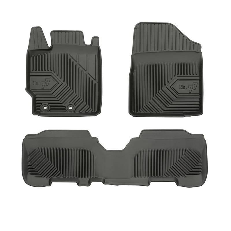 Tapis de Sol de Voiture pour Toyota Yaris II 2005-2011 TPE Imperméable 3Pcs