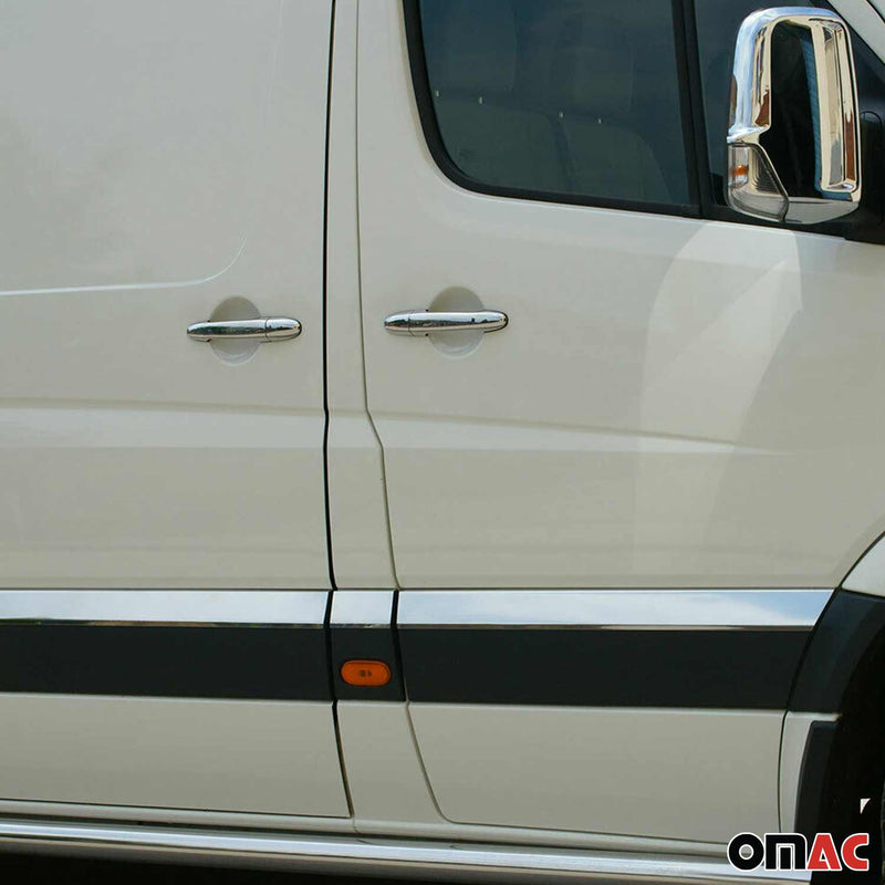 Poignée de porte Latérale pour VW Crafter 2006-2017 en acier inox Chromé 8x