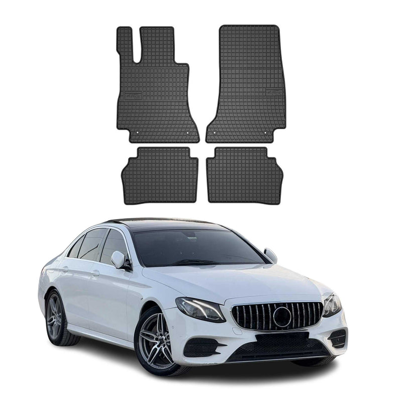Tapis de Sol pour Mercedes Classe E W213 2016-2022 Caoutchouc Noir
