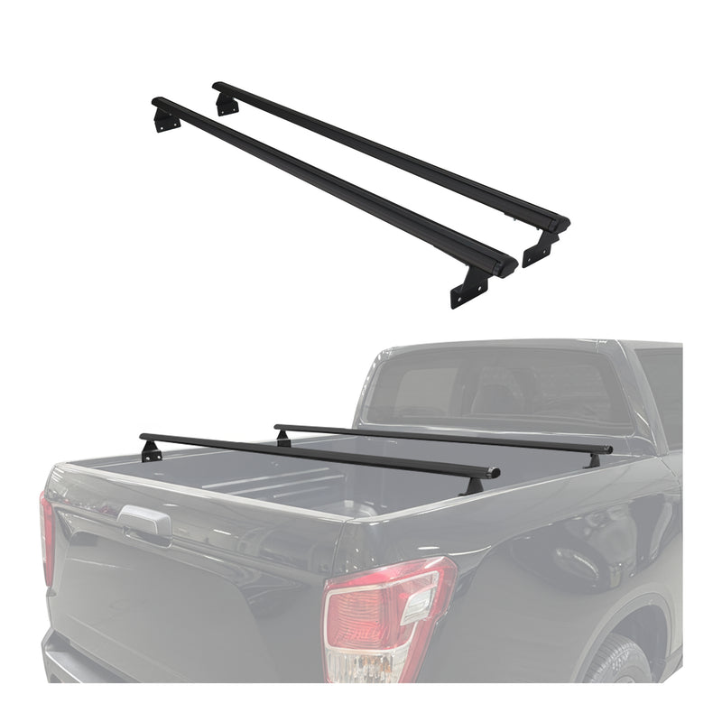 Barres de toit transversales pour VW Amarok 2010-2025 Aluminium Noir