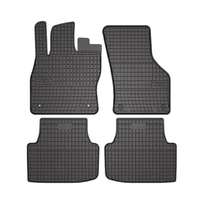 Tapis de Sol pour Seat Leon 2020-2022 Caoutchouc Noir