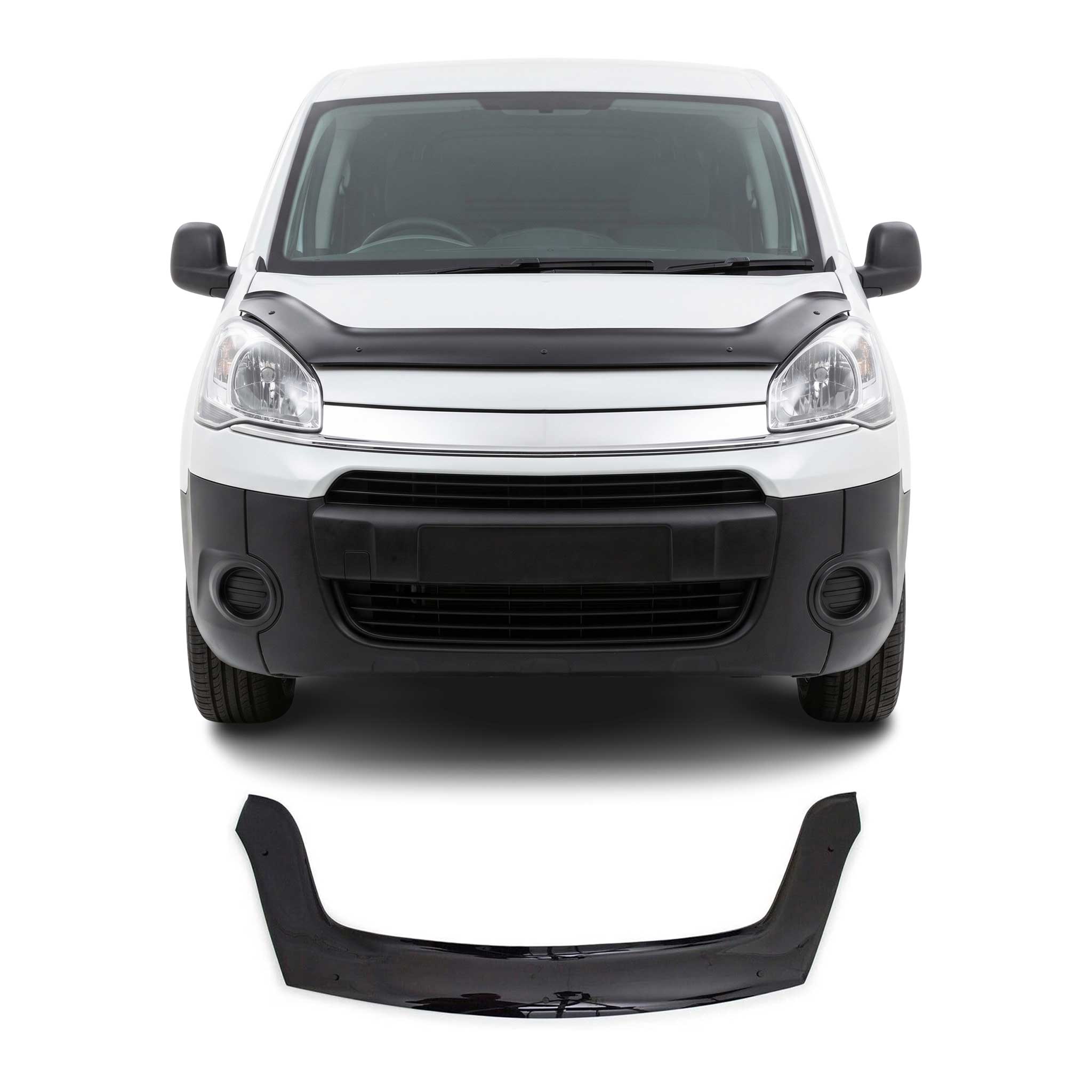 Deflecteurs d'air capot de voiture pour Citroen Berlingo 2008-2018 en Plastique