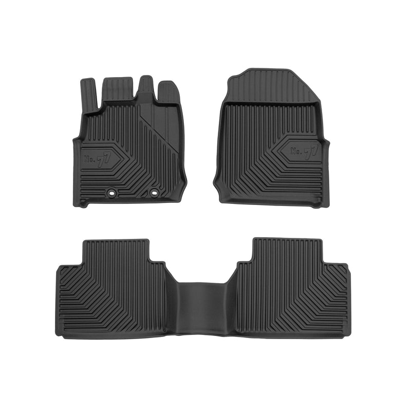 Tapis de sol pour Isuzu D-MAX III 2019-25 4Portes cabine allongée TPE Noir 3Pcs