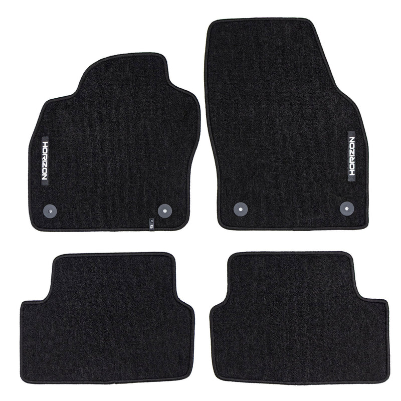 Tapis de Sol de Voiture pour VW Polo VI 2017-2025 Velours solide et durable 4Pcs