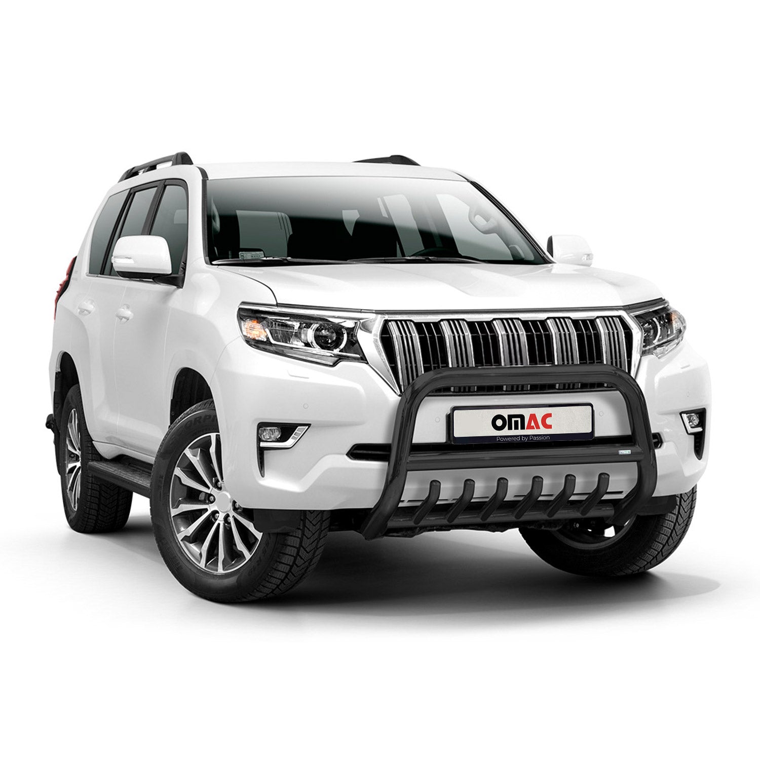 Pare-Buffle Avant Pour Toyota Land Cruiser 150 2019-2023 en Acier Noir