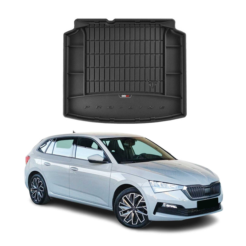 Tapis de Coffre pour Skoda Scala 2019-2022 TPE Noir