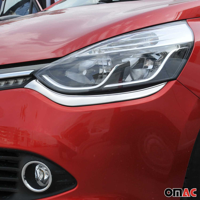 Cadres de Phares avant (inférieure) Renault Clio IV 2012-2016 Inoxydable Chromé