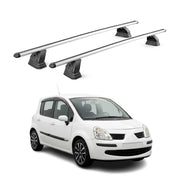 Barres de toit transversales Alu pour Renault Modus 2004-2013 TÜV 75 kg Gris 2x