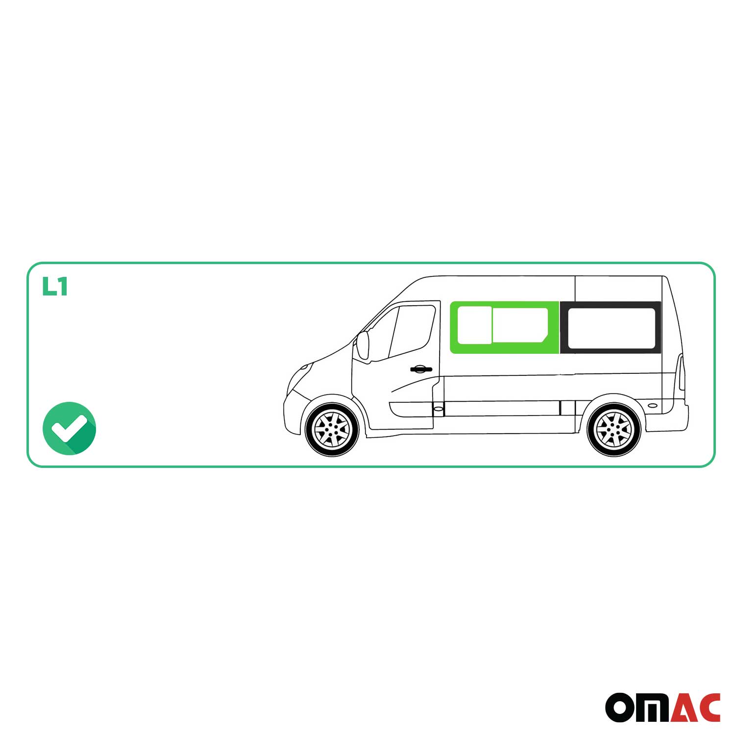 Vitre Porte pour Opel Movano 2010–2021 Avant Gauche non coulissante L1