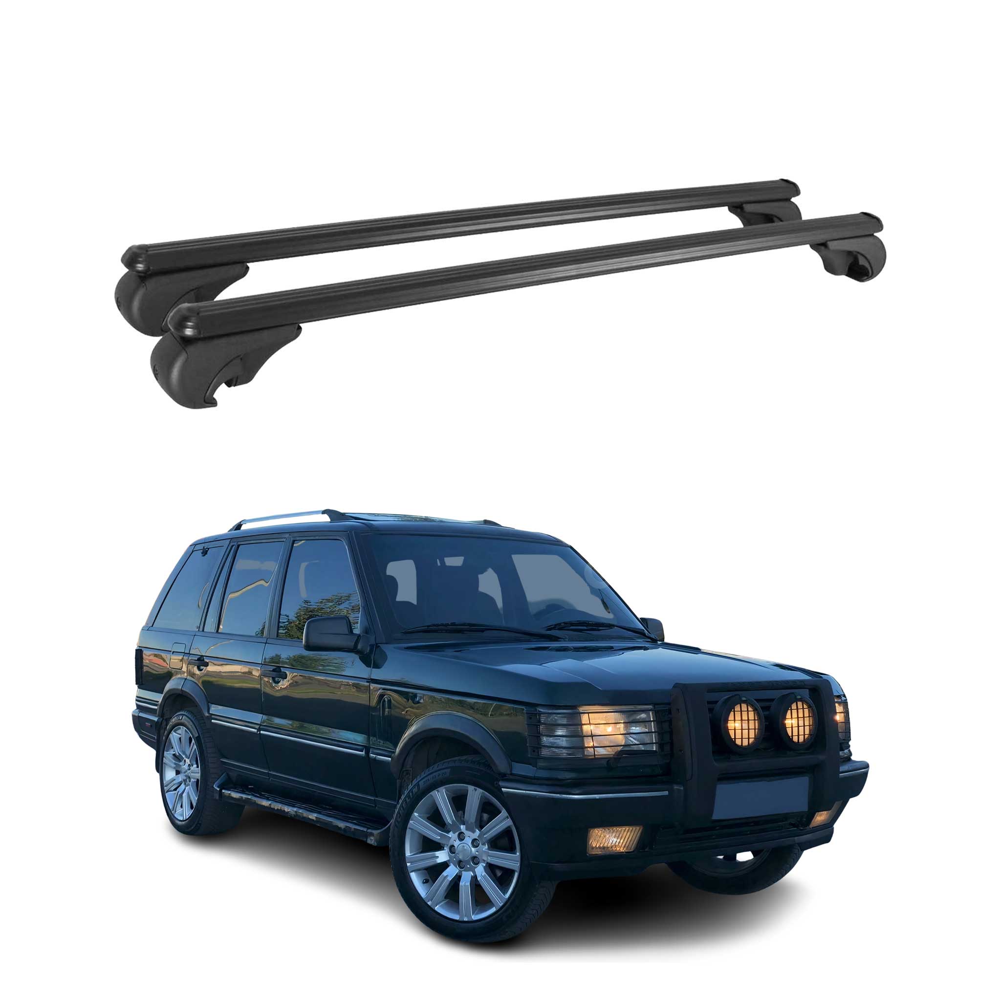 Barres de toit Transversales pour Land Rover Range Rover 1994-2002 Alu Noir
