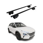 Barres de toit Transversales pour Hyundai Nexo 2019-2023 Fer Noir ABE