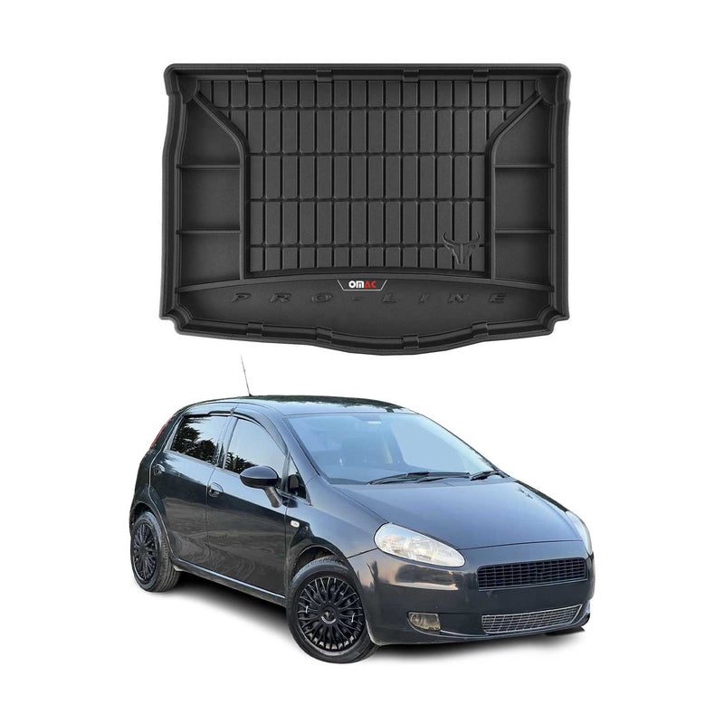 Tapis de Coffre pour Fiat Punto 2006-2009 TPE Noir