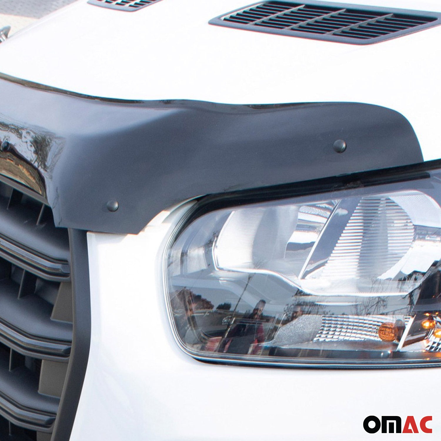 2014-2019 Ford Transit PRE-FL Déflecteur de Capot en Acrylique Noir