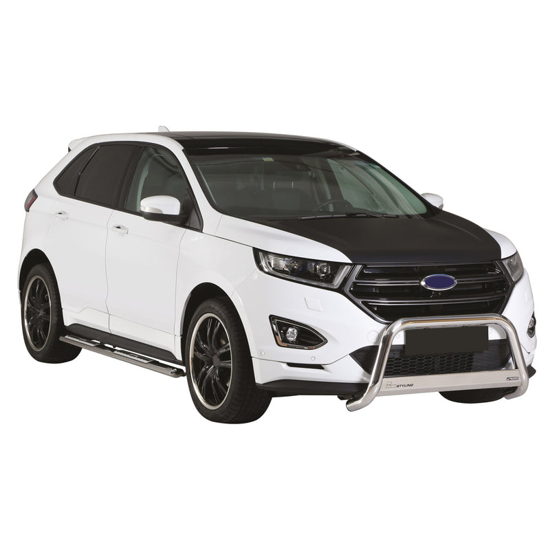 Pare-buffle Avant pour Ford Edge 2014-2018 63 mm en Acier Gris