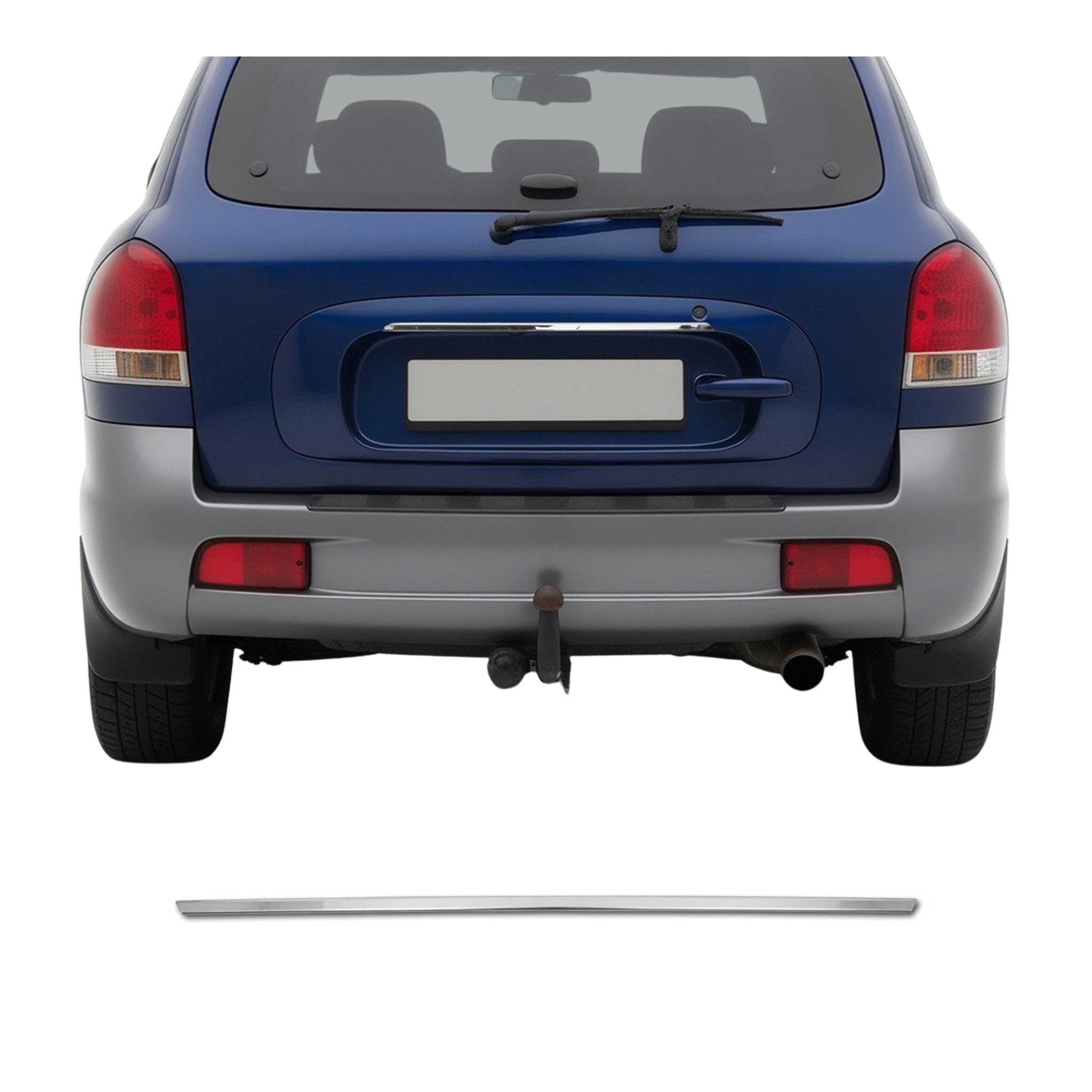 Poignée de Coffre Arrière pour Hyundai Santa Fe mk1 2001-2006 acier inox