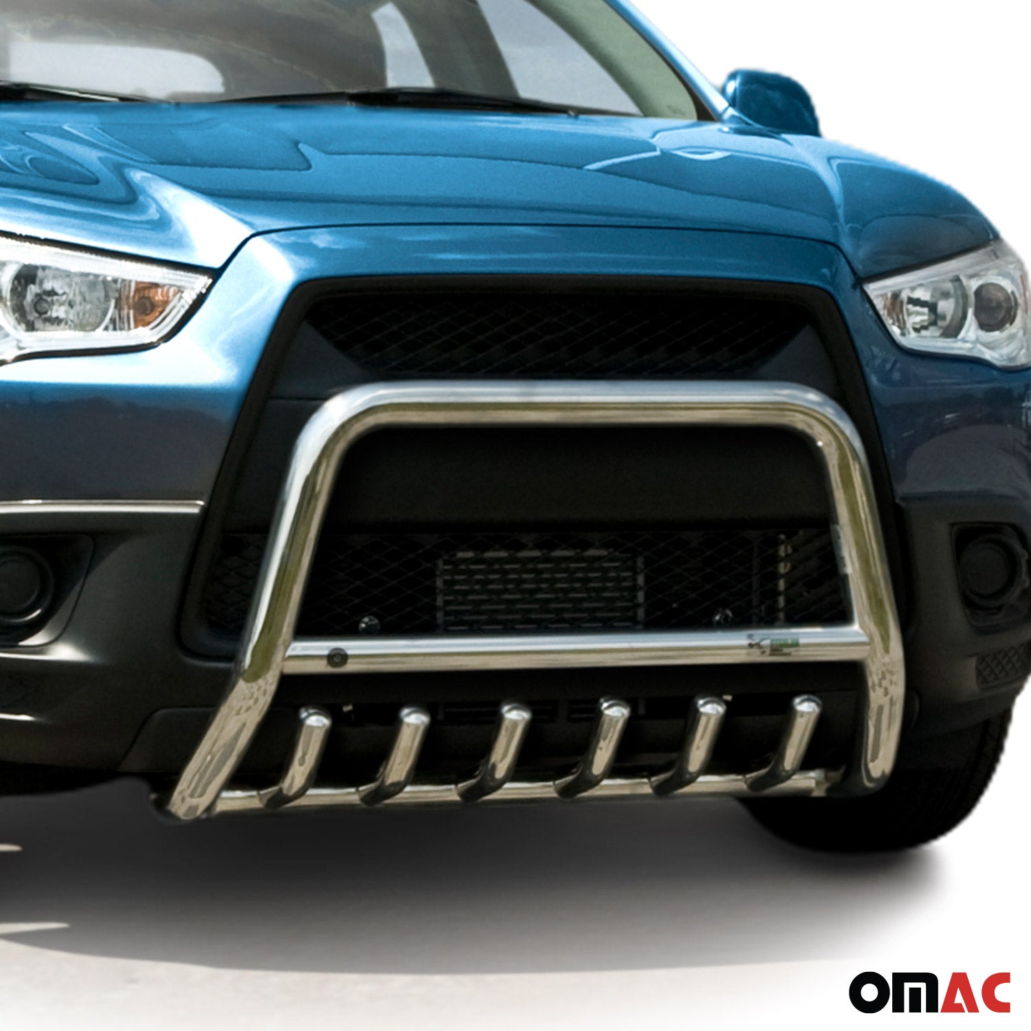Pare-Buffle Avant Pour Mitsubishi ASX 2010-2013 en Acier Argent